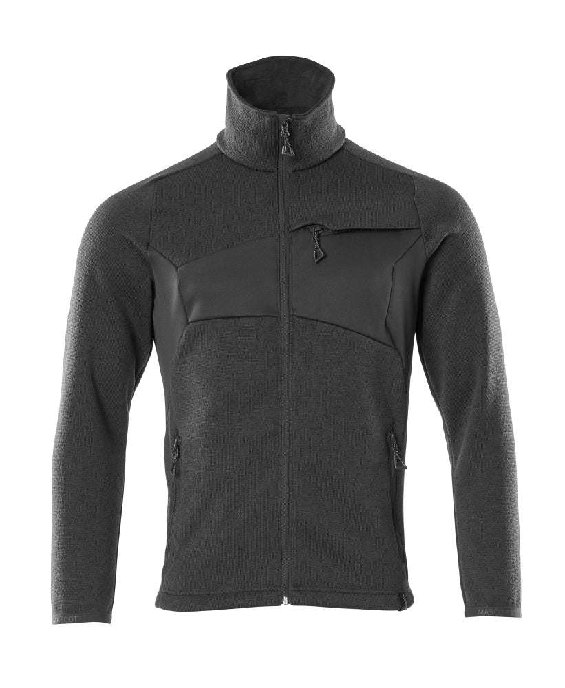 ACCELERATE Pull zippé - Noir