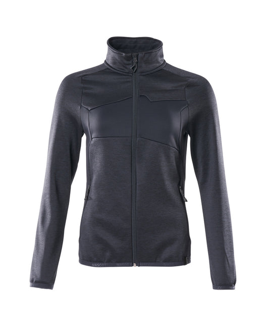 ACCELERATE Pull polaire zippé - Marine foncé