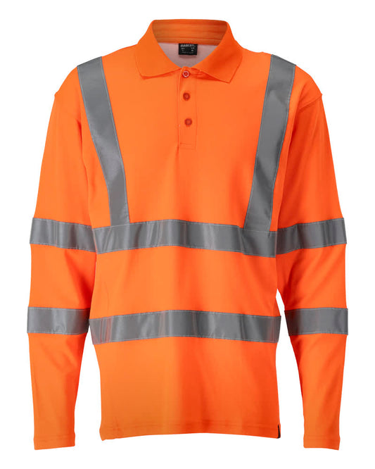 SAFE CLASSIC Polo, manches longues - Hi-vis Orange