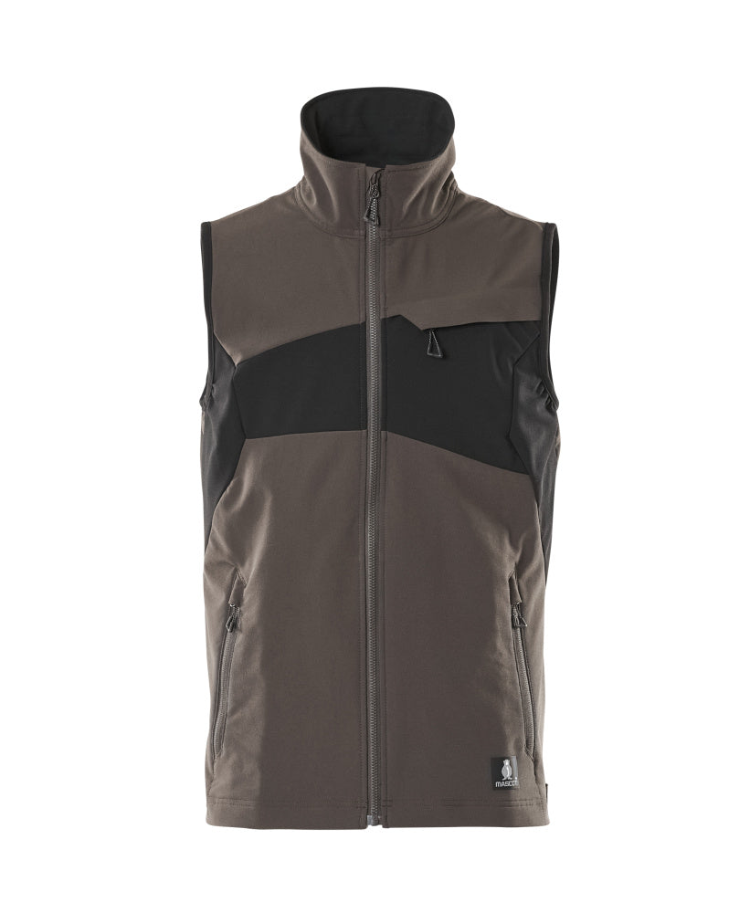 ACCELERATE Gilet - Anthracite foncé/Noir