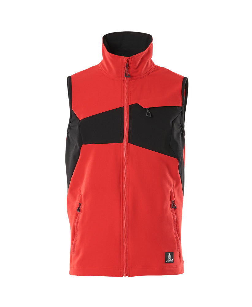 ACCELERATE Gilet - Rouge trafic/Noir