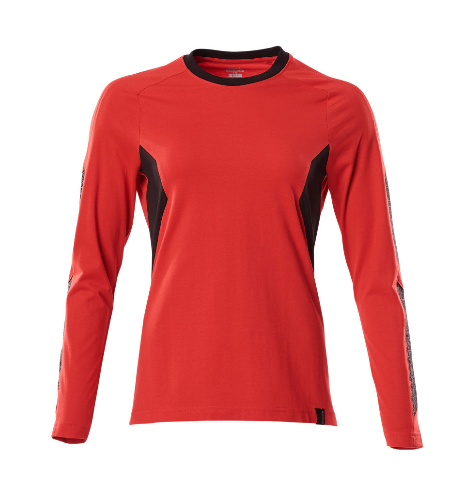 ACCELERATE T-shirt, manches longues - Rouge trafic/Noir