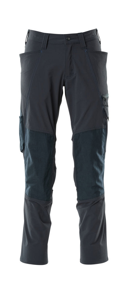 ACCELERATE Pantalon avec poches genouillères - Marine foncé