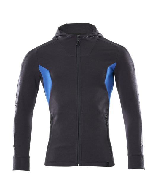 ACCELERATE Sweat capuche zippé - Marine foncé/Bleu olympien