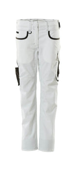 UNIQUE Pantalon - Blanc/Anthracite foncé