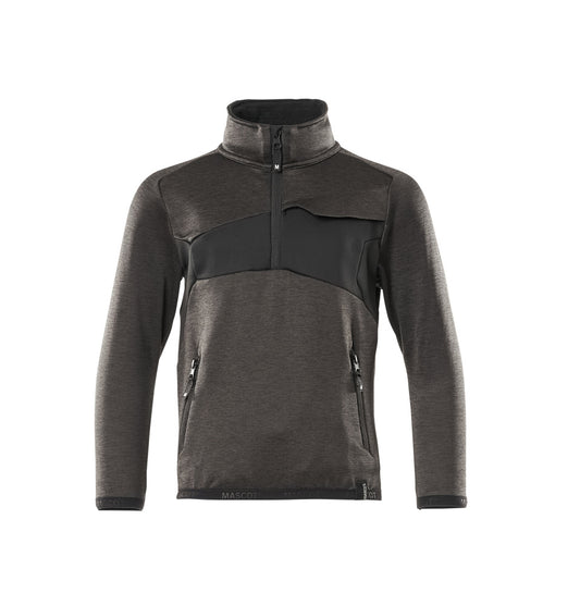 ACCELERATE Pull polaire pour enfants - Anthracite foncé/Noir