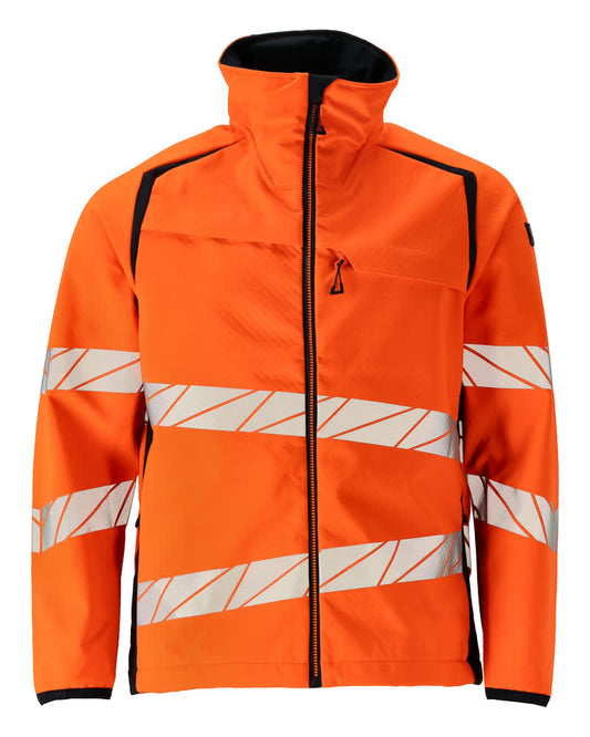 ACCELERATE SAFE Veste Softshell - Hi-vis Orange/Marine foncé