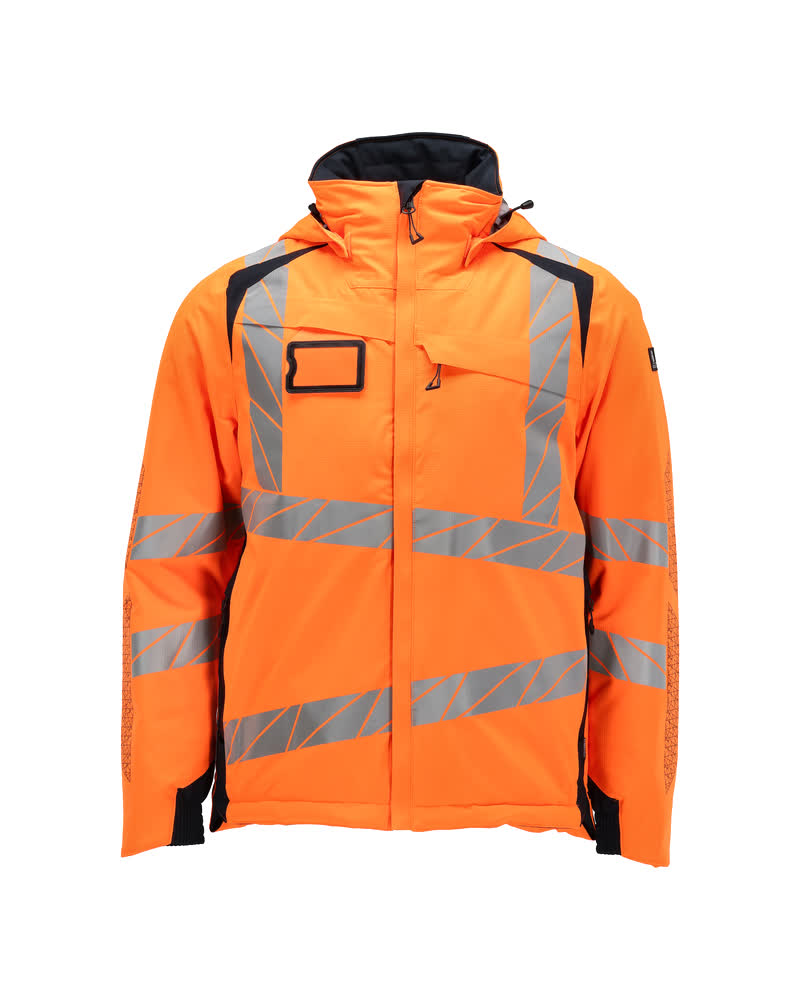 ACCELERATE SAFE Veste grand froid - Hi-vis Orange/Marine foncé