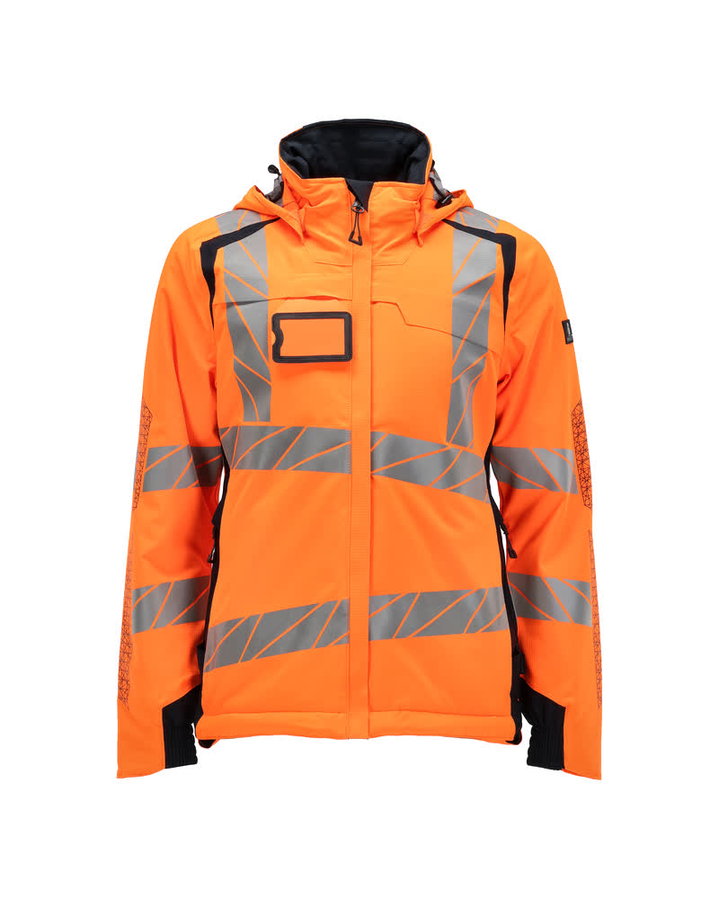 ACCELERATE SAFE Veste grand froid - Hi-vis Orange/Marine foncé
