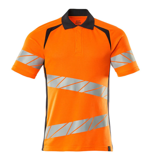 ACCELERATE SAFE Polo - Hi-vis Orange/Marine foncé