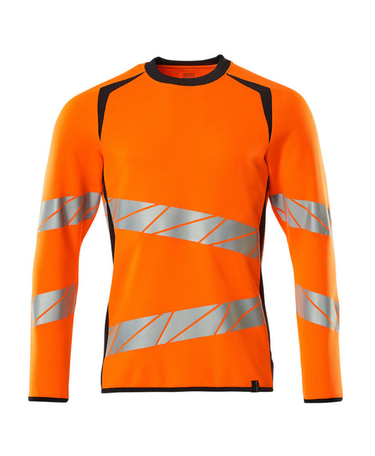 ACCELERATE SAFE Sweatshirt - Hi-vis Orange/Marine foncé