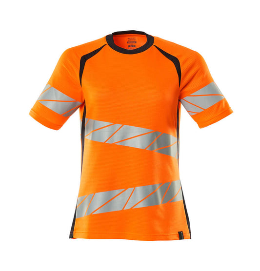 ACCELERATE SAFE T-shirt - Hi-vis Orange/Marine foncé
