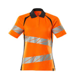 ACCELERATE SAFE Polo - Hi-vis Orange/Marine foncé