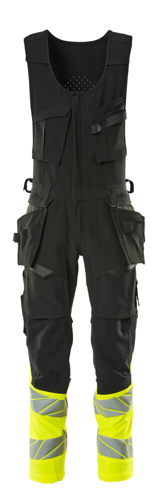 ACCELERATE SAFE Combinaison sans manche - Noir/Hi-vis jaune