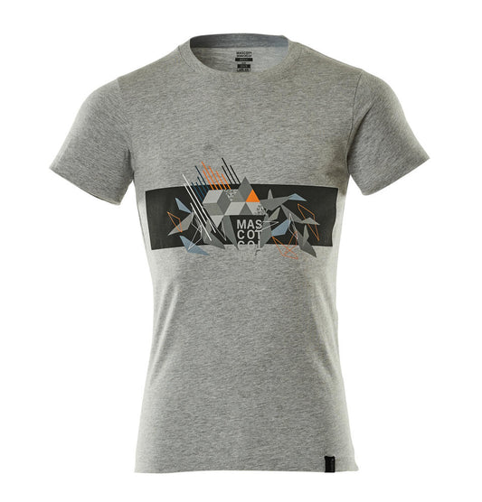 ACCELERATE SAFE T-shirt - Gris chiné/Hi-vis orange