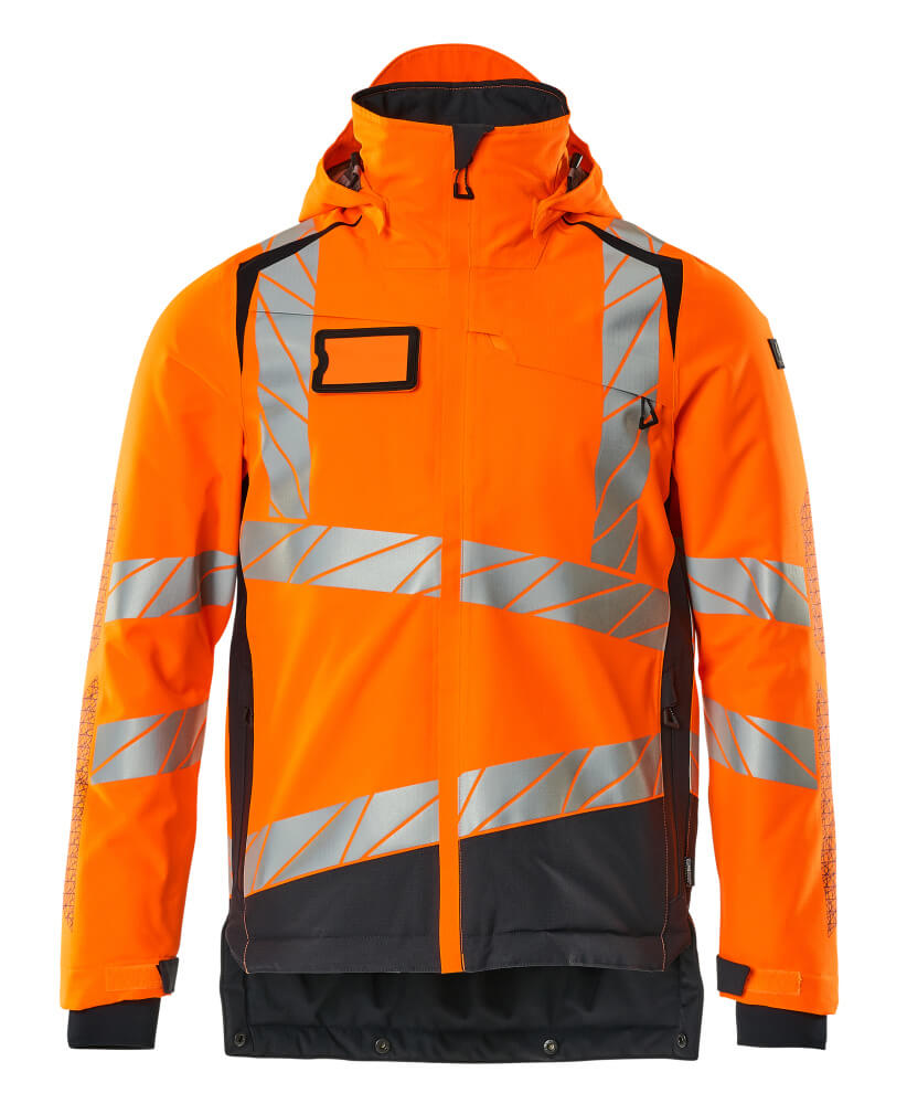 ACCELERATE SAFE Veste grand froid - Hi-vis Orange/Marine foncé