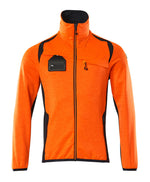 ACCELERATE SAFE Pull polaire zippé - Hi-vis Orange/Marine foncé