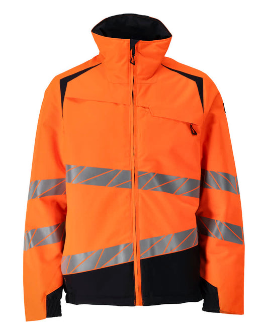 ACCELERATE SAFE Veste grand froid - Hi-vis Orange/Marine foncé