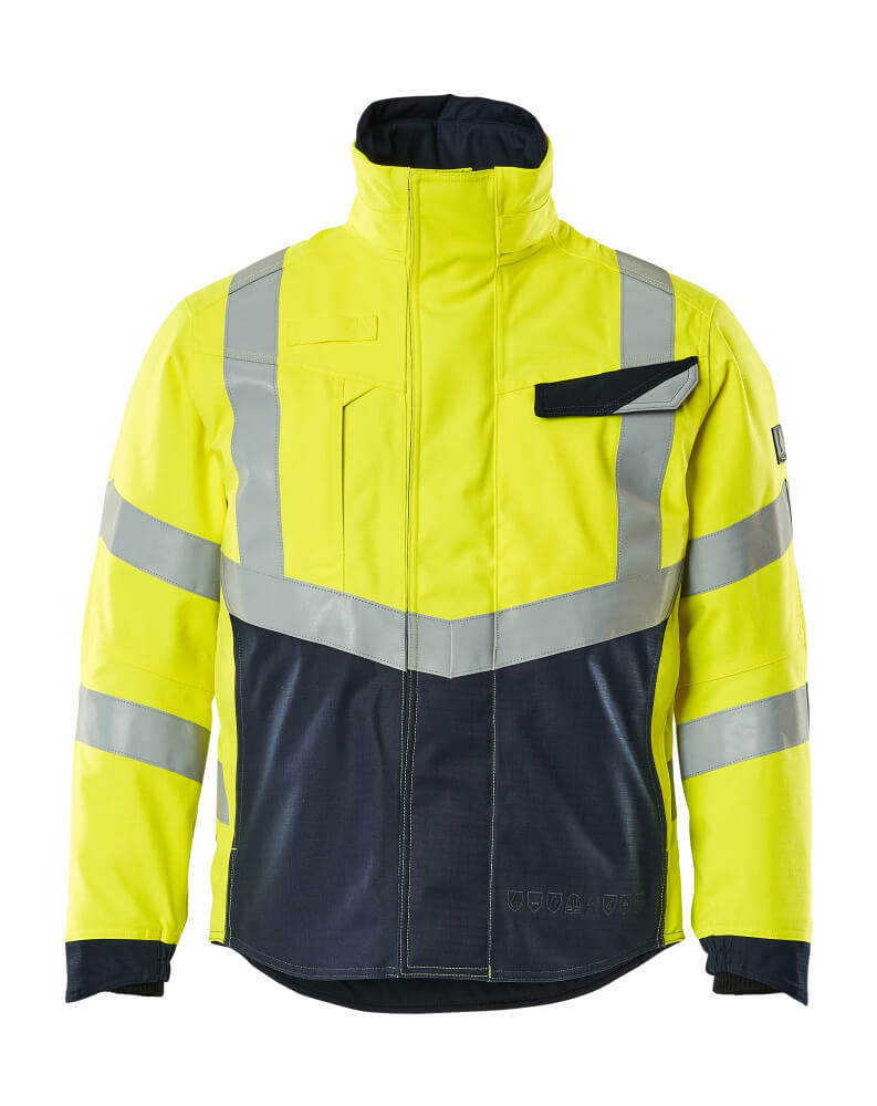 MULTISAFE Veste grand froid - Hi-vis Jaune/Marine foncé