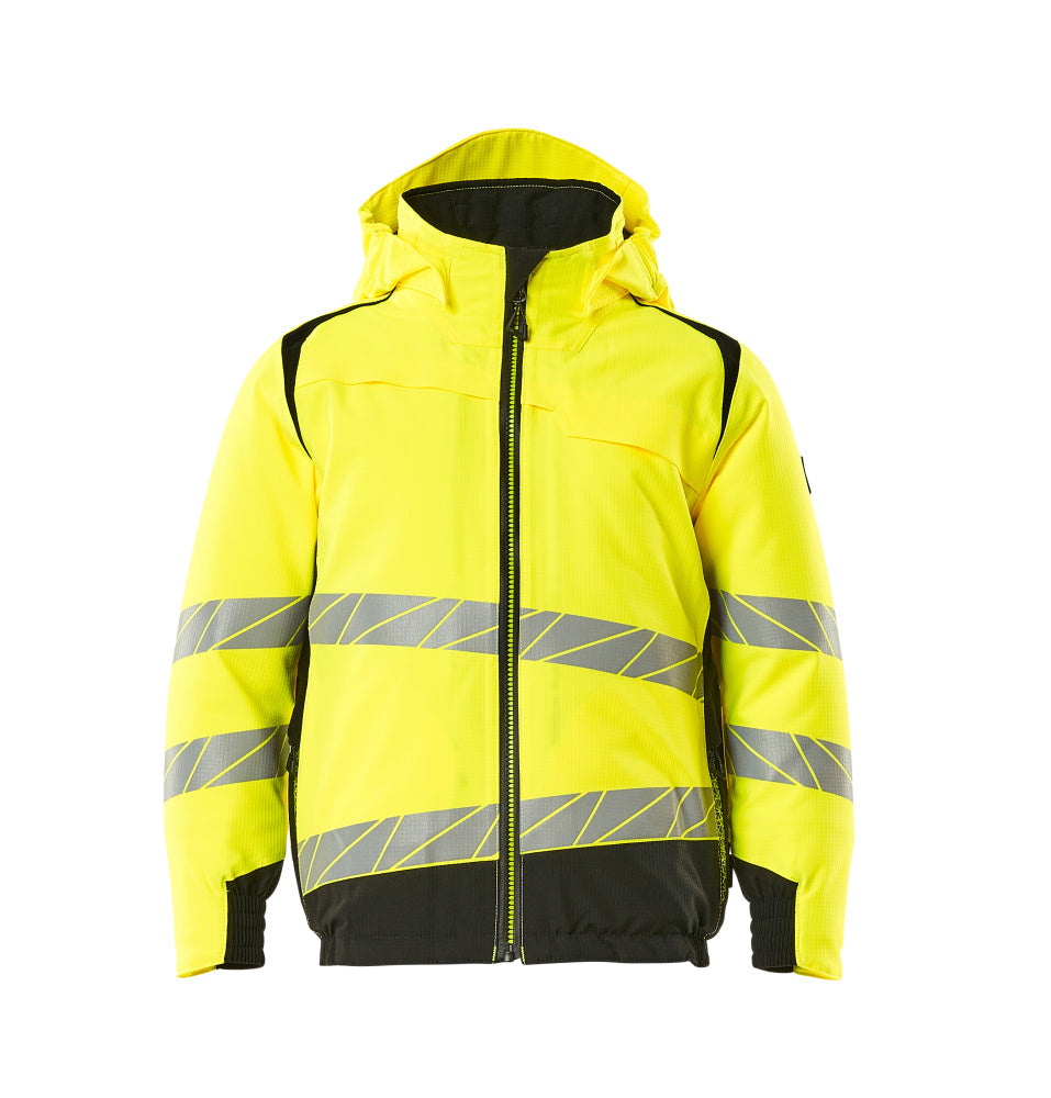 ACCELERATE SAFE Veste grand froid pour enfants - Hi-vis Jaune/Noir