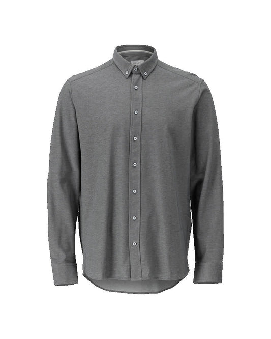 FRONTLINE Chemise - Anthracite foncé/Gris clair chiné