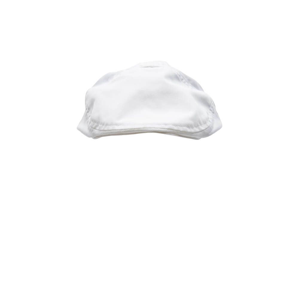FOOD & CARE Béret de cuisine avec filet cheveux - Blanc
