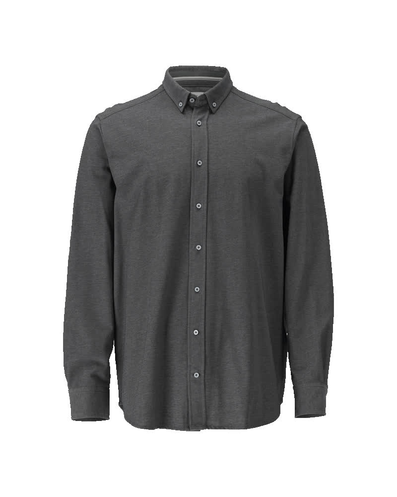 FRONTLINE Chemise - Anthracite foncé/Gris clair chiné