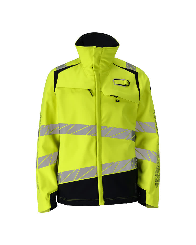 ACCELERATE MULTISAFE Veste Softshell - Hi-vis Jaune/Marine foncé