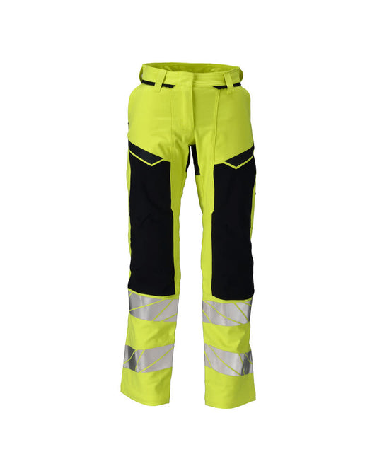 ACCELERATE MULTISAFE Pantalon avec poches genouillères - Hi-vis Jaune/Marine foncé
