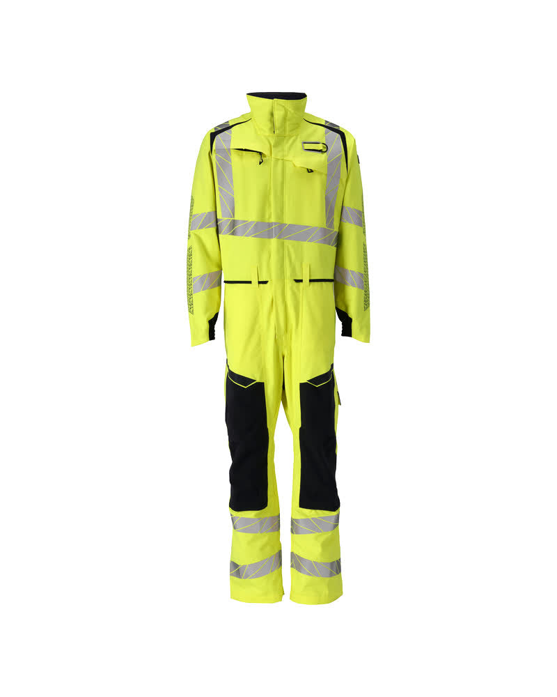 ACCELERATE MULTISAFE Combinaison avec poches genouillères - Hi-vis Jaune/Marine foncé