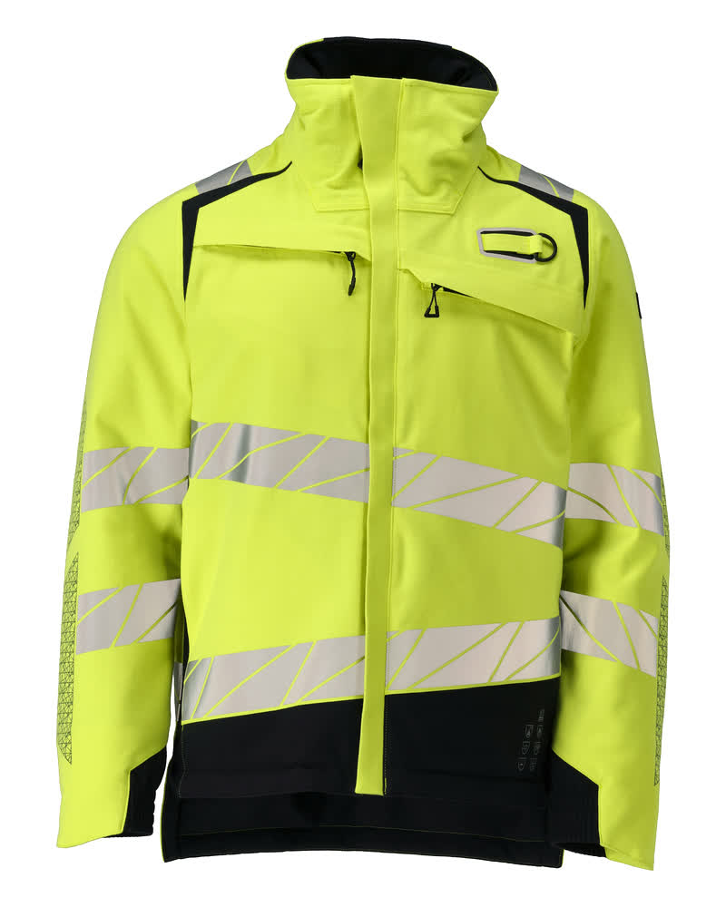 ACCELERATE MULTISAFE Veste grand froid - Hi-vis Jaune/Marine foncé
