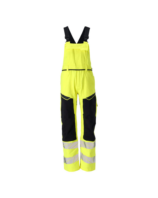 ACCELERATE MULTISAFE Salopette avec poches genouillères - Hi-vis Jaune/Marine foncé