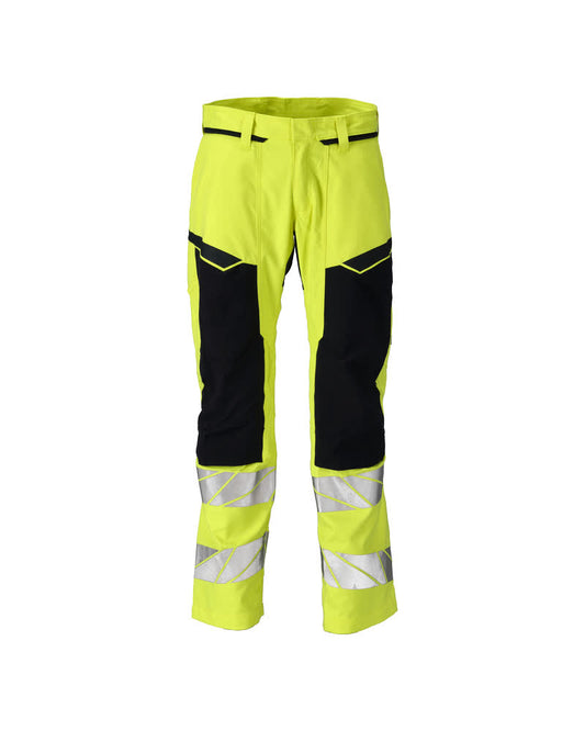 ACCELERATE MULTISAFE Pantalon avec poches genouillères - Hi-vis Jaune/Marine foncé