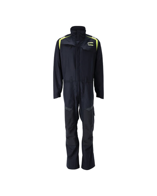 ACCELERATE MULTISAFE Combinaison avec poches genouillères - Marine foncé/Hi-vis jaune