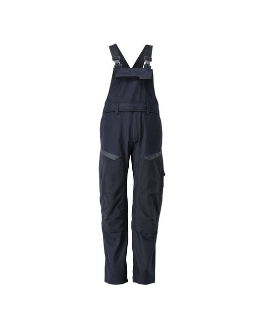 ACCELERATE MULTISAFE Salopette avec poches genouillères - Marine foncé/Hi-vis jaune