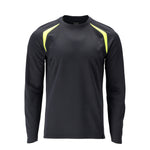 ACCELERATE MULTISAFE T-shirt, manches longues - Marine foncé/Hi-vis jaune