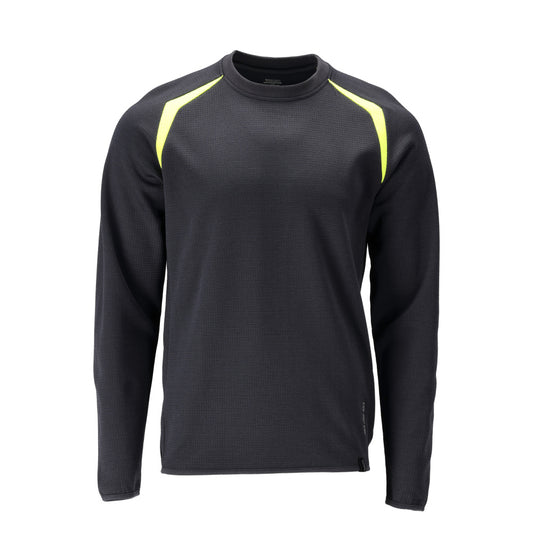 ACCELERATE MULTISAFE Sweatshirt - Marine foncé/Hi-vis jaune