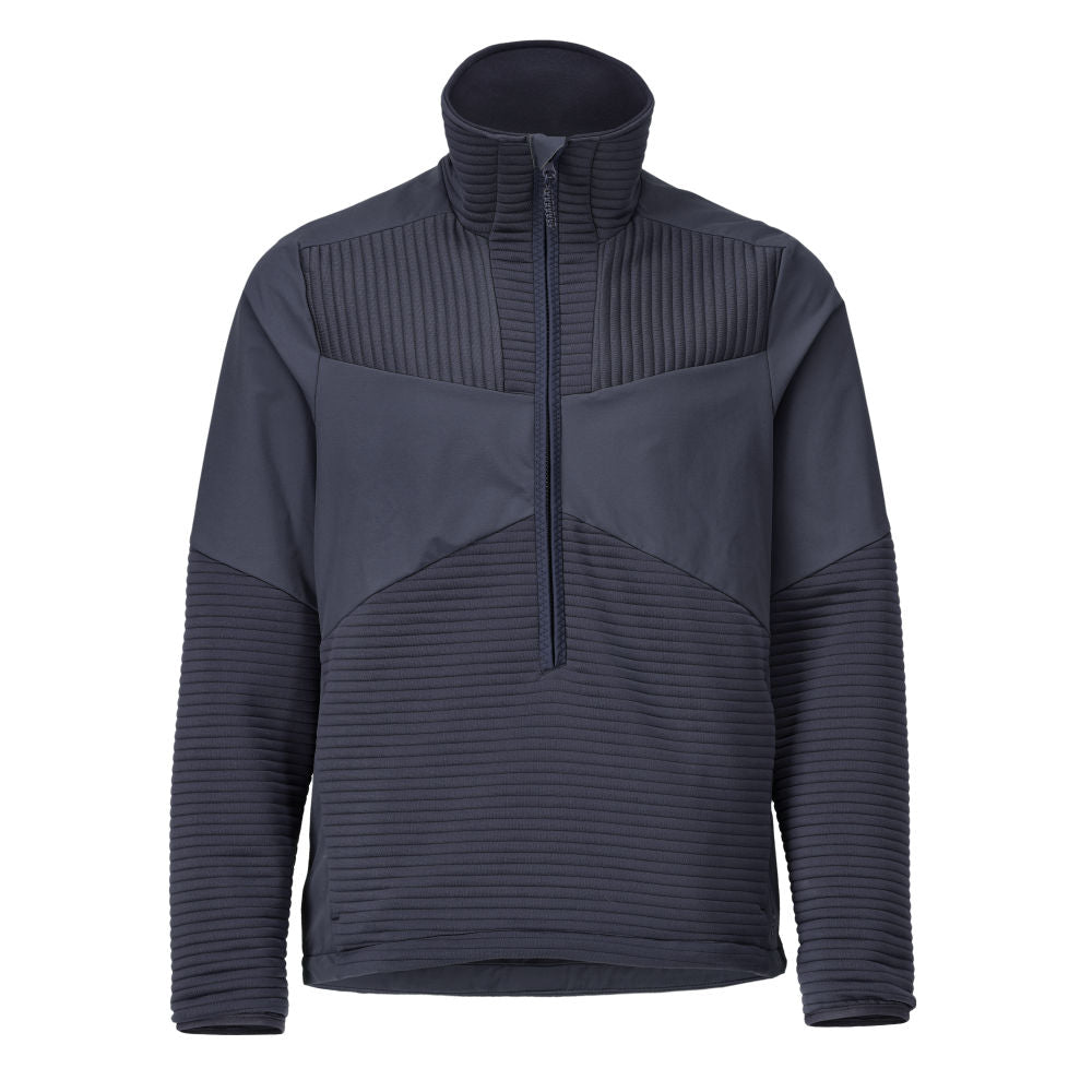 CUSTOMIZED Pull polaire demi-zippé et doublure - Marine foncé