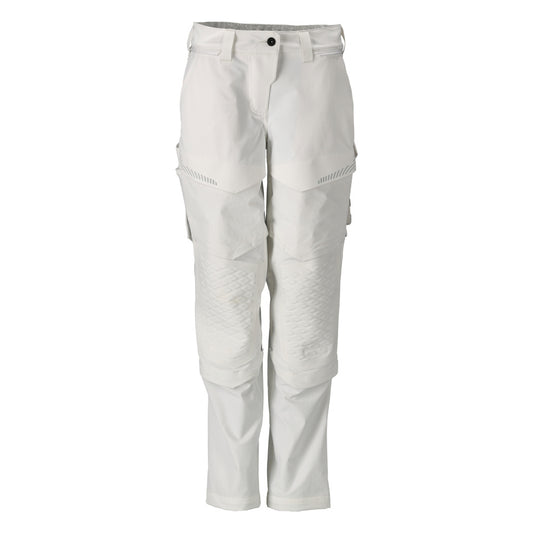 CUSTOMIZED Pantalon avec poches genouillères, peintre - Blanc