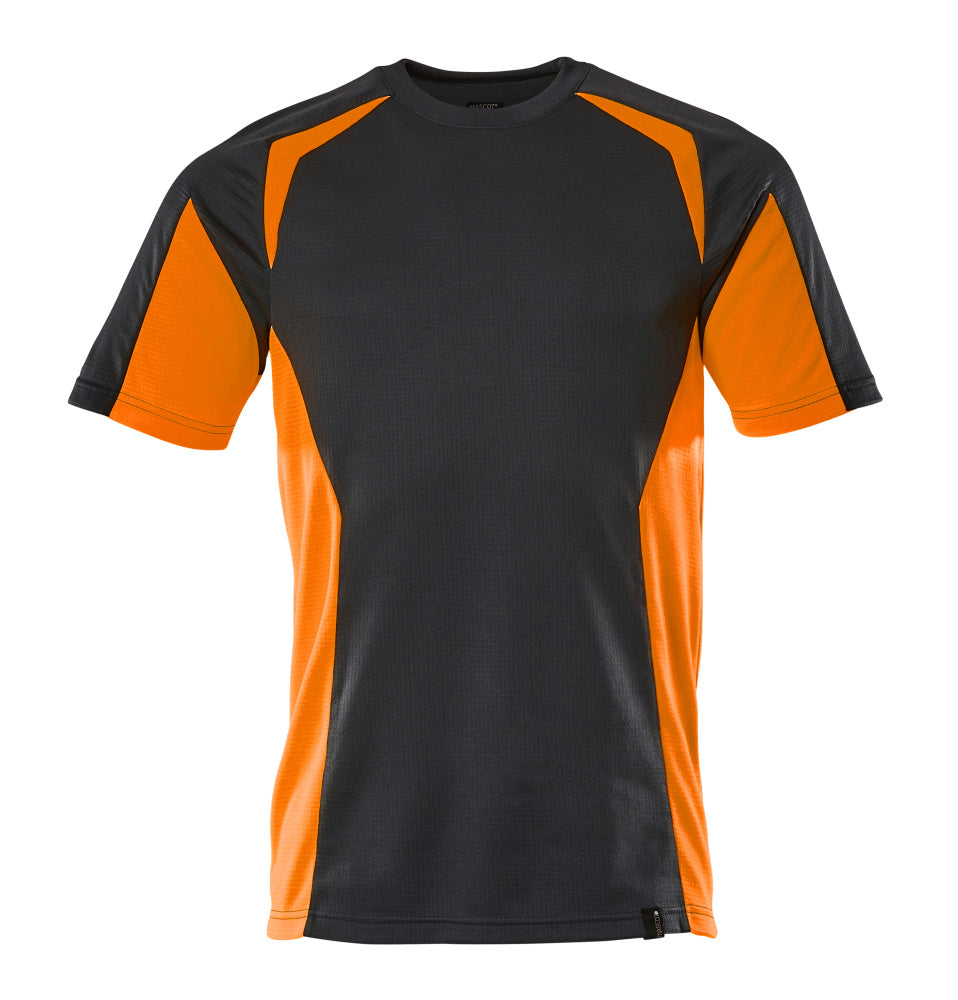ACCELERATE SAFE T-shirt - Marine foncé/Hi-vis orange