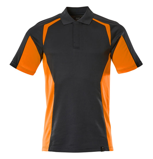 ACCELERATE SAFE Polo - Marine foncé/Hi-vis orange