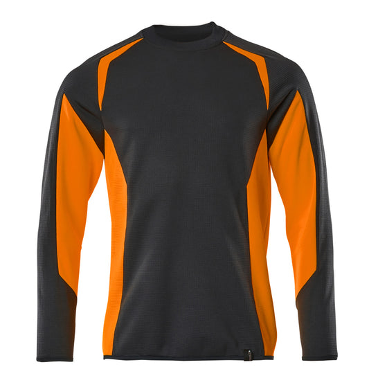 ACCELERATE SAFE Sweatshirt - Marine foncé/Hi-vis orange