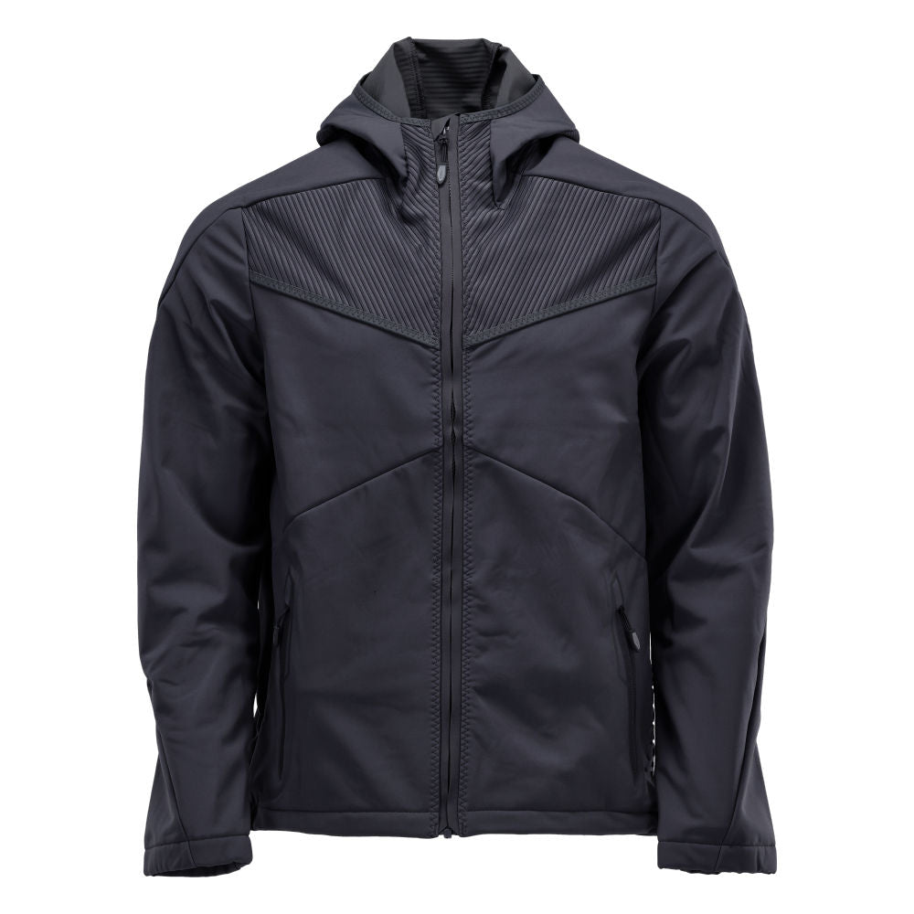 CUSTOMIZED Veste Softshell avec capuche - Marine foncé