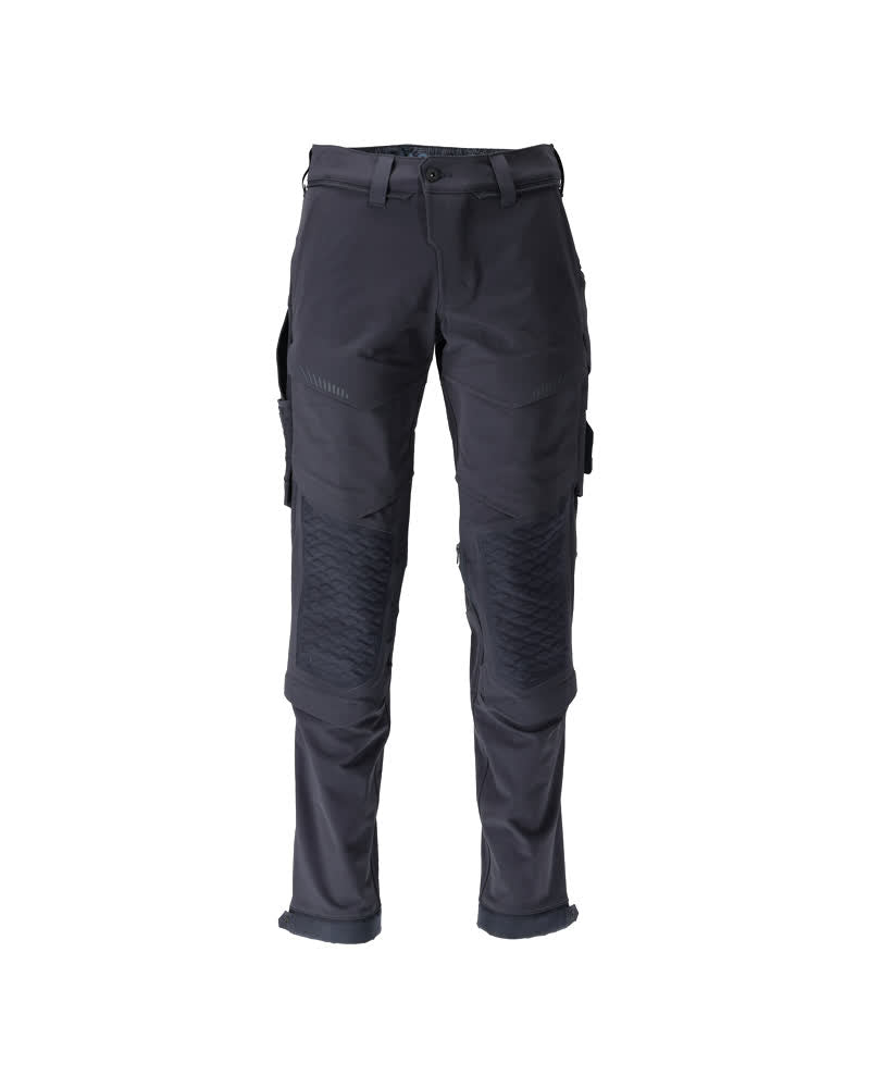 CUSTOMIZED Pantalon avec poches genouillères - Marine foncé