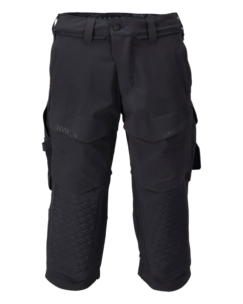 CUSTOMIZED Pantacourt avec poches genouillères - Marine foncé