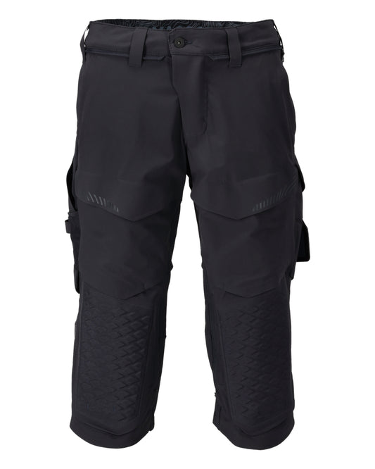 CUSTOMIZED Pantacourt avec poches genouillères - Marine foncé