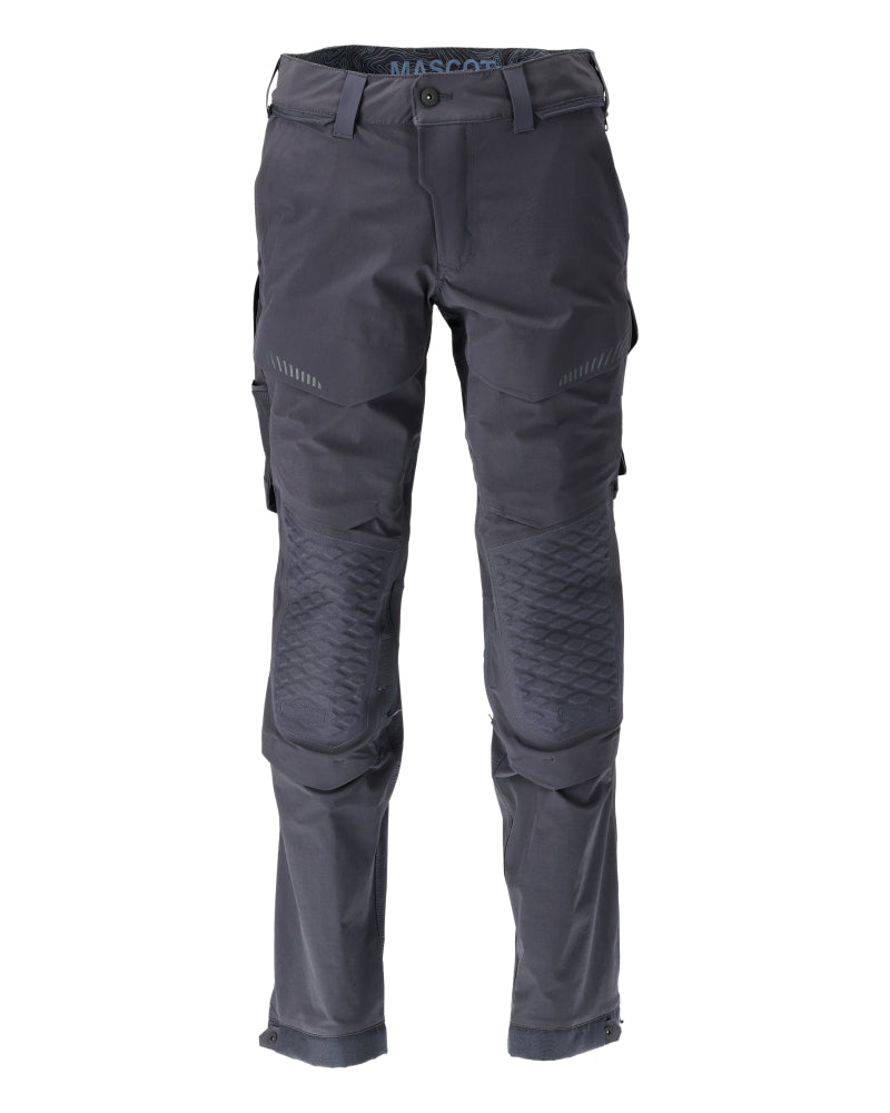 CUSTOMIZED Pantalon avec poches genouillères - Marine foncé