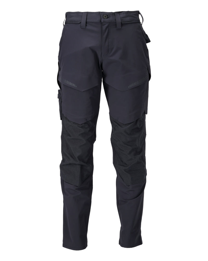CUSTOMIZED Pantalon avec poches genouillères - Marine foncé