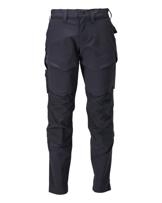 CUSTOMIZED Pantalon avec poches genouillères - Marine foncé