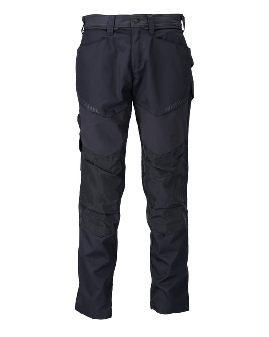 CUSTOMIZED Pantalon avec poches genouillères - Marine foncé